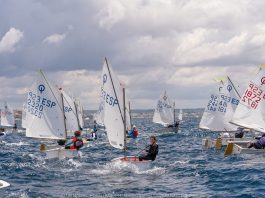 Una dura meteo corona a los regatistas del 44 Trofeo Mama Optimist S.M. La Reina