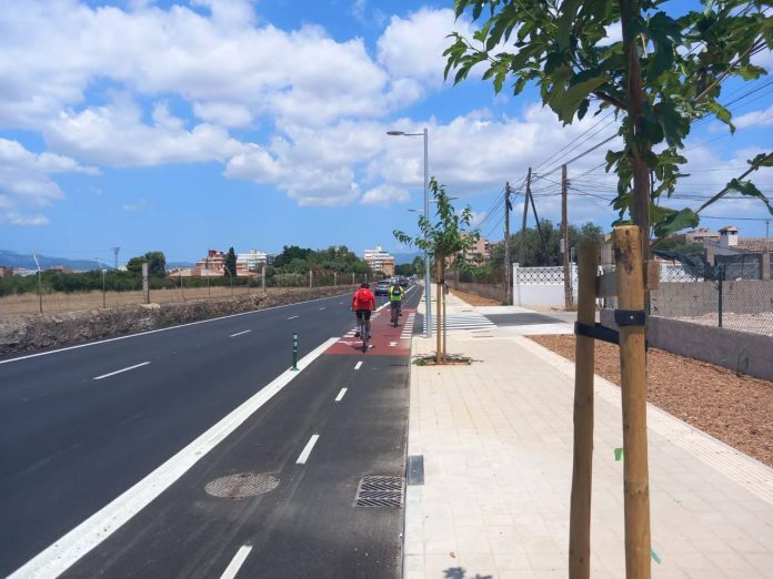 Finalizan las obras del vial cívico y el carril bici del Camí Salard