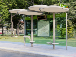 Se renuevan paradas e instalan marquesinas dotadas de alumbrado y mobiliario cómodo y accesible