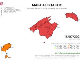 Agricultura, Pesca y Medio Natural recuerda que durante los próximos días se alcanzarán condiciones meteorológicas muy complicadas que elevan a extremo el riesgo de incendio forestal