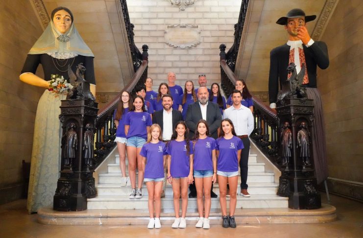 homenaje al CG Palma por su ascenso a Primera División de gimnasia artística