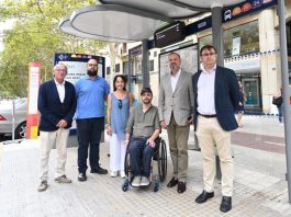 La EMT Palma presenta la “marquesina piloto” del Plan Integral de Accesibilidad de Paradas