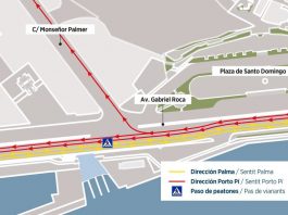 Reordenación del tráfico en el entorno de Monseñor Palmer y la avenida Gabriel Roca