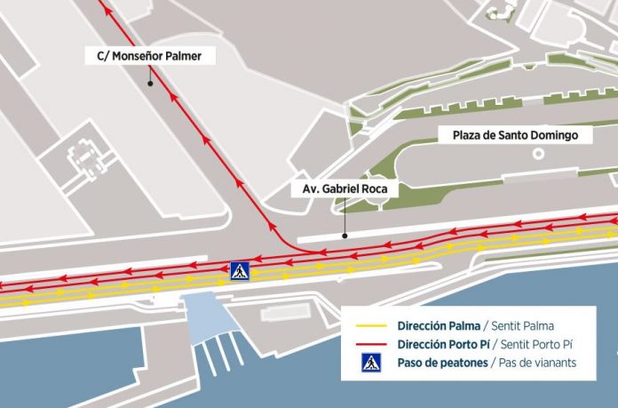 Reordenación del tráfico en el entorno de Monseñor Palmer y la avenida Gabriel Roca