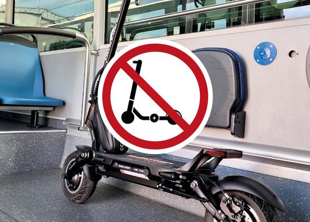 Los patinetes eléctricos vetados en el transporte público