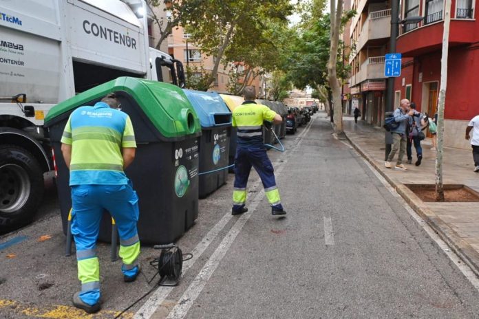 El Plan de choque de limpieza “Palma a Punt” llevado a cabo en el sector 1-2 concluye con la recogida de más de 25 toneladas de residuos