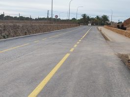 Abierta al tráfico la carretera de ses Salines a la Colònia de Sant Jordi