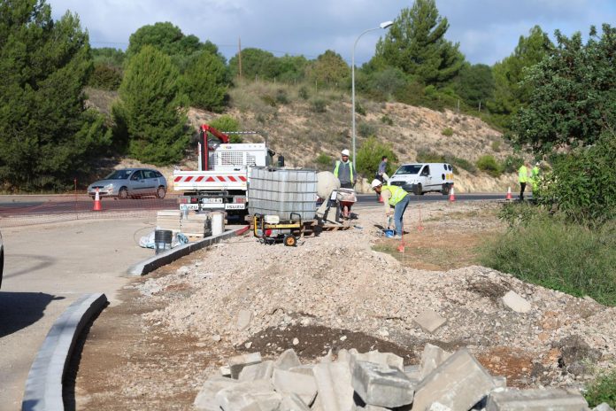 primera actuación para mejorar los accesos a Palma: el carril cero de la salida del polígono de Can Valero