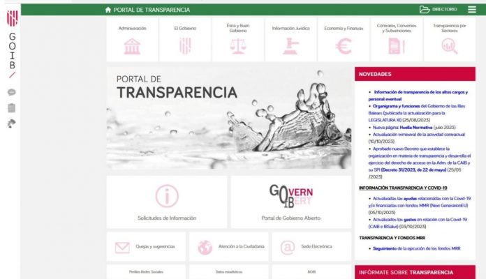 El Govern concurre a los primeros Premios Audaz con dos iniciativas innovadoras en materia de transparencia