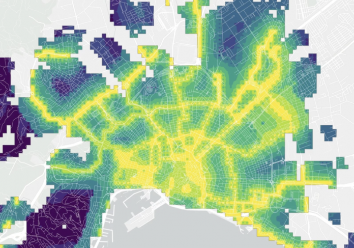 Un nuevo atlas interactivo muestra el potencial para andar o montar en bicicleta de Palma, Barcelona, ​​Valencia y Granada