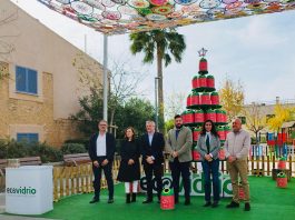 Marratxí impulsará el reciclaje de vidrio esta Navidad con un árbol formado de miniglús