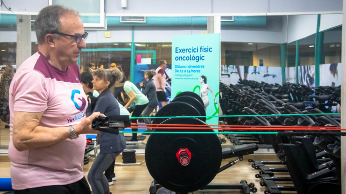 Ejercicio físico oncológico en las instalaciones de CampusEsporte de la UIB