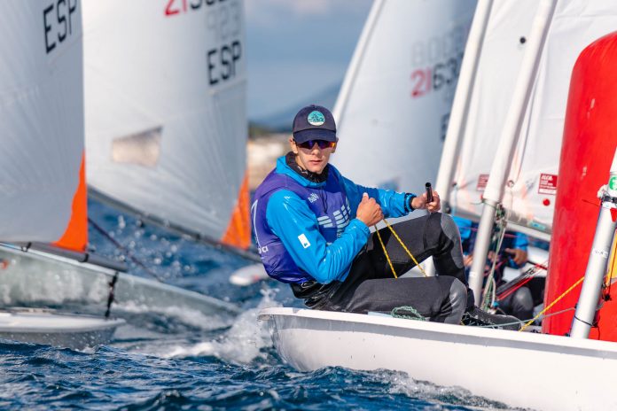 Juan Bennasar en el Campeonato de Baleares de ILCA 4