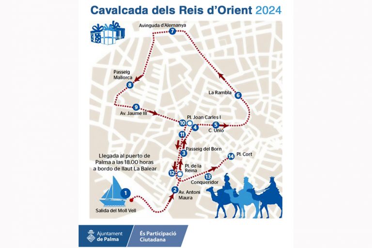 Dispositivo especial de la Cabalgata de Reyes de Palma