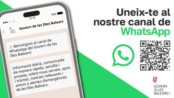 Baleares pone en marcha su nuevo canal de WhatsApp