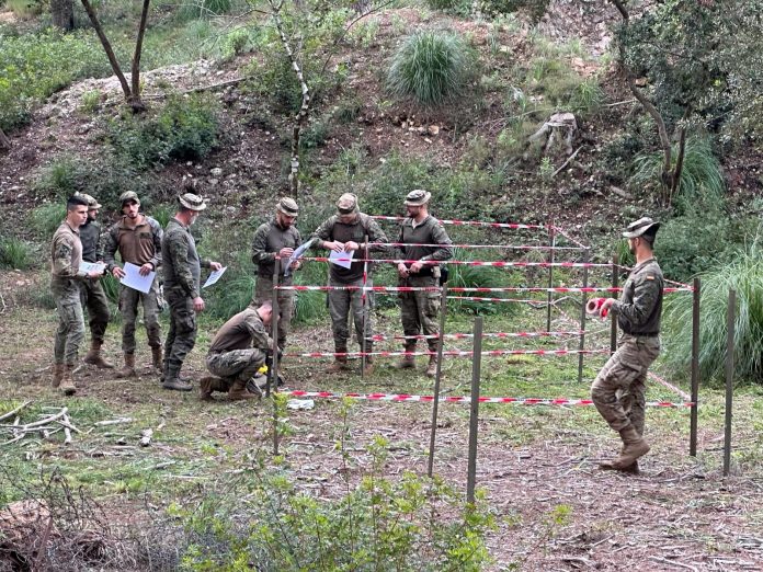 Una sección de zapadores procedente del Regimiento de Ingenieros Nº 7 de Ceuta permanecerá cinco semanas en Mallorca