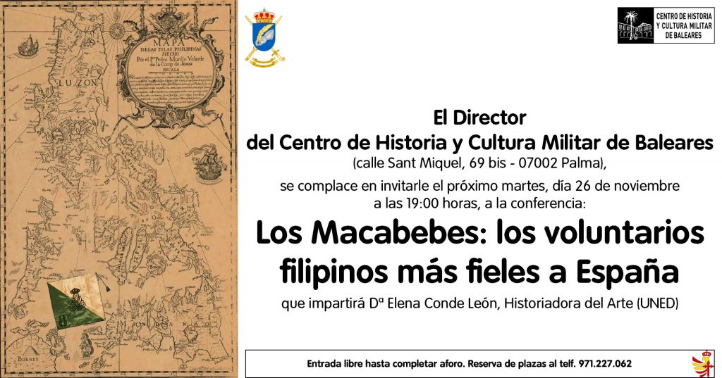 Conferencia "Los Macabebes: los filipinos más fieles a España"