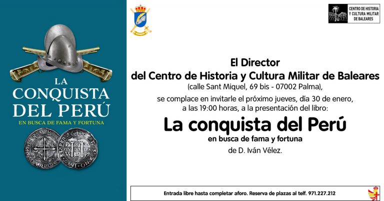 Presentación del libro «La conquista del Perú» de Iván Vélez