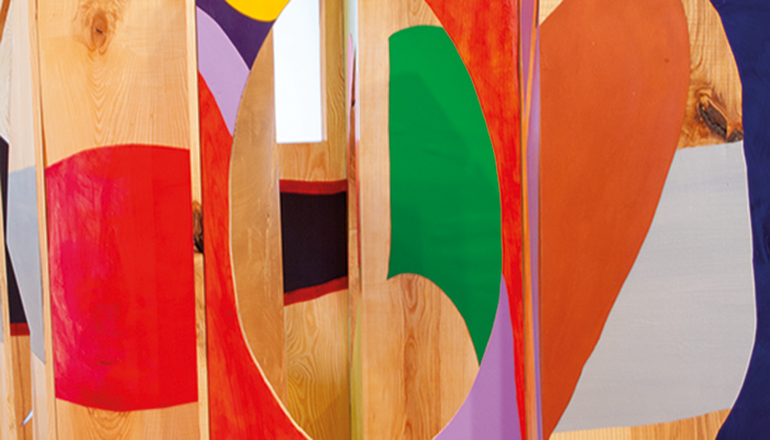 Jessica Stockholder. Puntos cardinales en Es Baluard