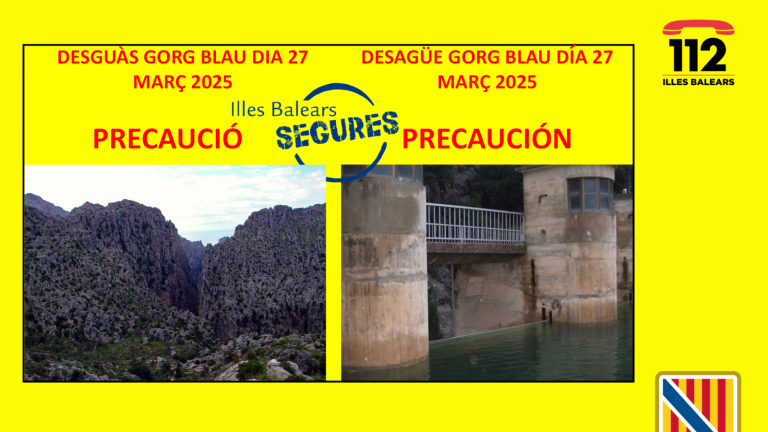 Emergencias recomienda evitar la práctica de barranquismo y otras actividades en el Torrent de Pareis y sa Fosca