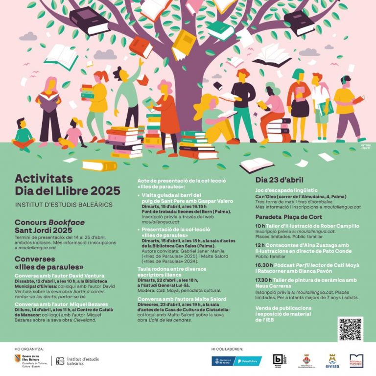 El IEB celebra el Día del Libro con una programación cultural centrada en la lengua catalana y los autores de las islas