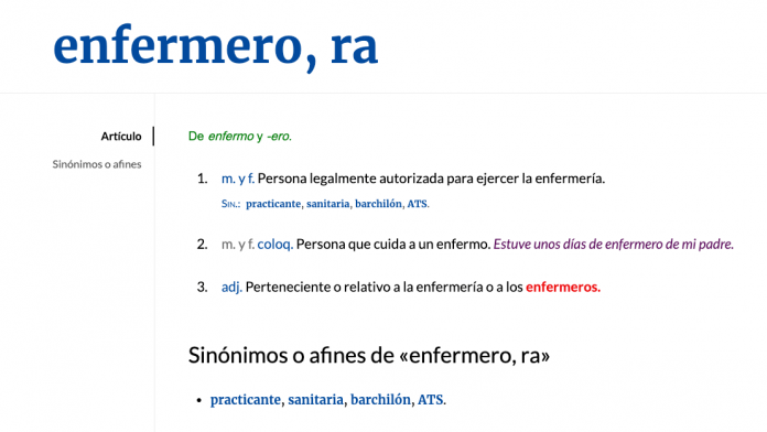 Las enfermeras logran que la RAE modifique la definición de su profesión tras seis años de trabajo