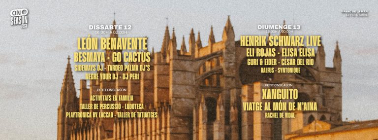 El Palma OnSeason Fest regresa al Parc de la Mar con música, actividades familiares y gastronomía