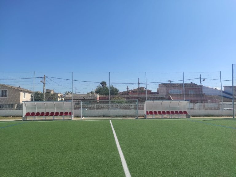 El IME instala 420 metros cuadrados de red de protección en instalaciones deportivas de Palma