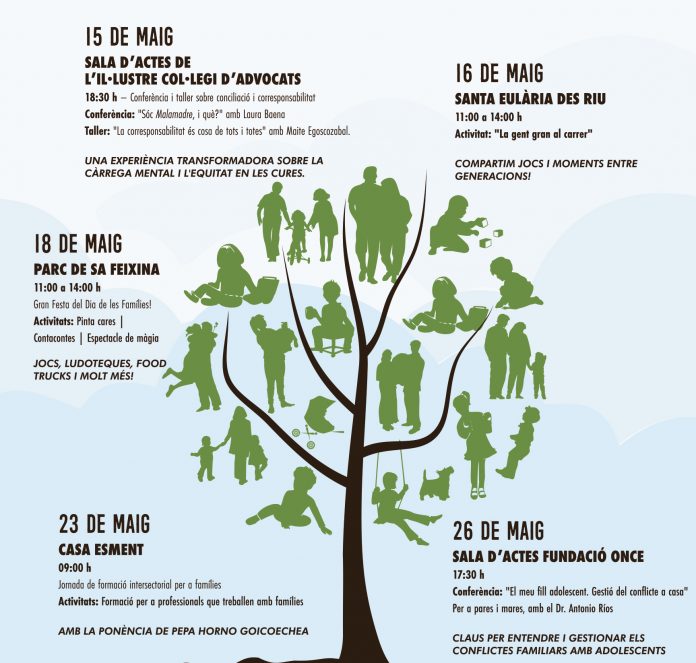 La Conselleria de Familias y Asuntos Sociales celebra el Día Internacional de las Familias con un amplio programa de actividades