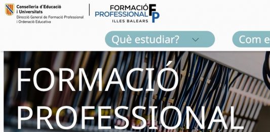 Nuevo portal web para impulsar la Formación Profesional en las Illes Balears