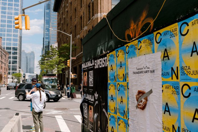 La ensaimada protagoniza el wildposting de CAN Ibiza Art Fair en Nueva York