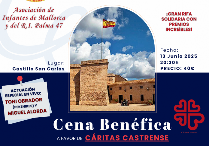 Una cena benéfica en el Castillo de San Carlos unirá tradición militar y solidaridad