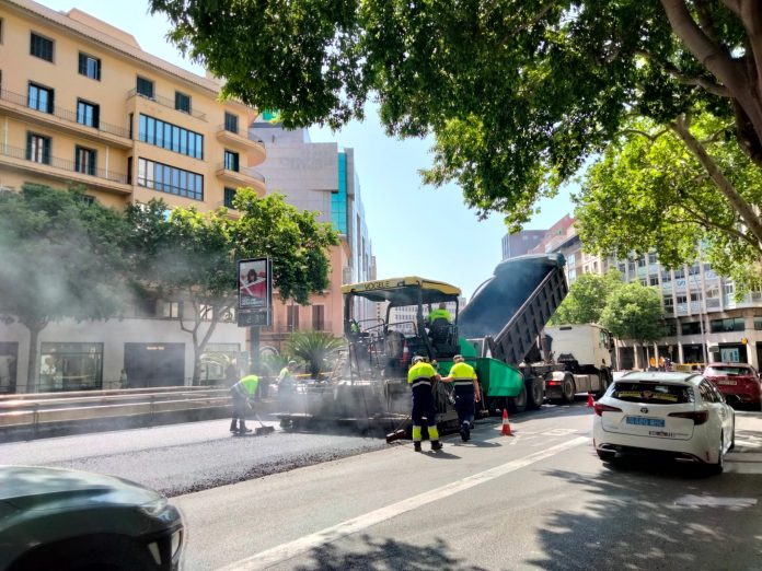 Finalizan los trabajos de reparación del pavimento en la zona de Avenidas