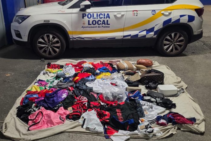 La Policía Local interviene 570 artículos falsificados en tres actuaciones contra la venta ambulante ilegal