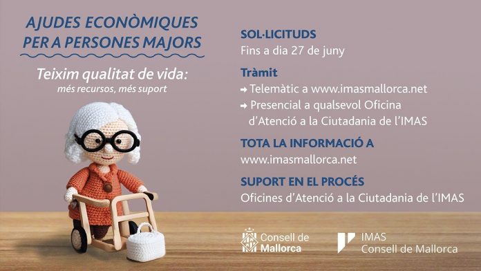 Línea de ayudas de hasta 375.000 € para mejorar la autonomía de la gente mayor en Mallorca