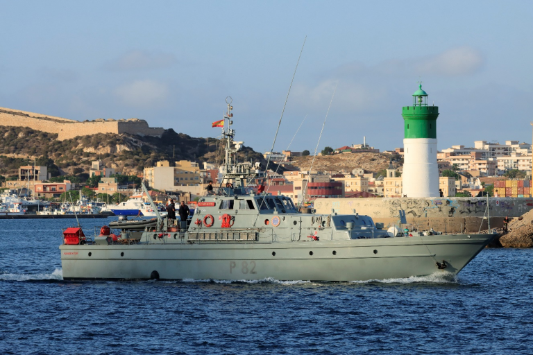 El Patrullero "Formentor" realiza una escala en Andratx con jornada de puertas abiertas y arriado solemne de bandera