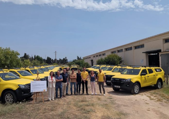 El IBANAT incorpora 21 nuevos vehículos para reforzar la lucha contra incendios forestales