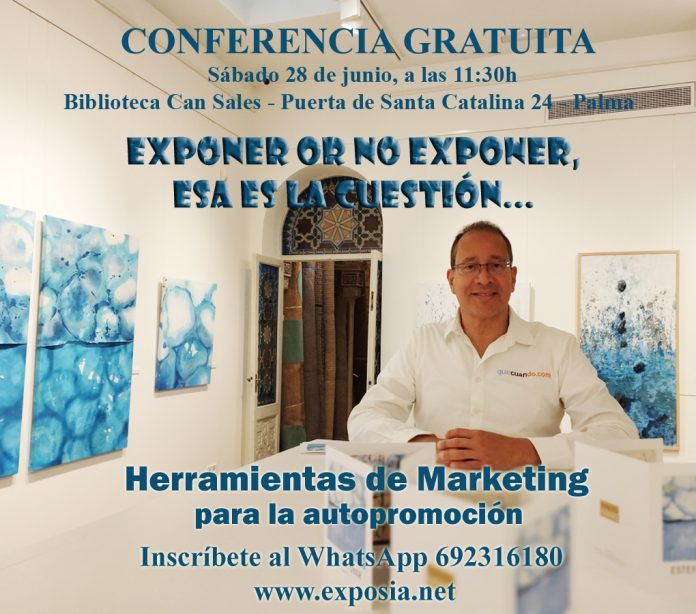 ¿Exponer o no exponer? Una conferencia en Can Sales aborda cómo los artistas pueden potenciar su visibilidad