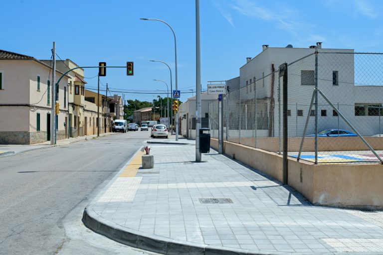 Concluyen las obras de mejora de la accesibilidad del barrio de Sa Casa Blanca