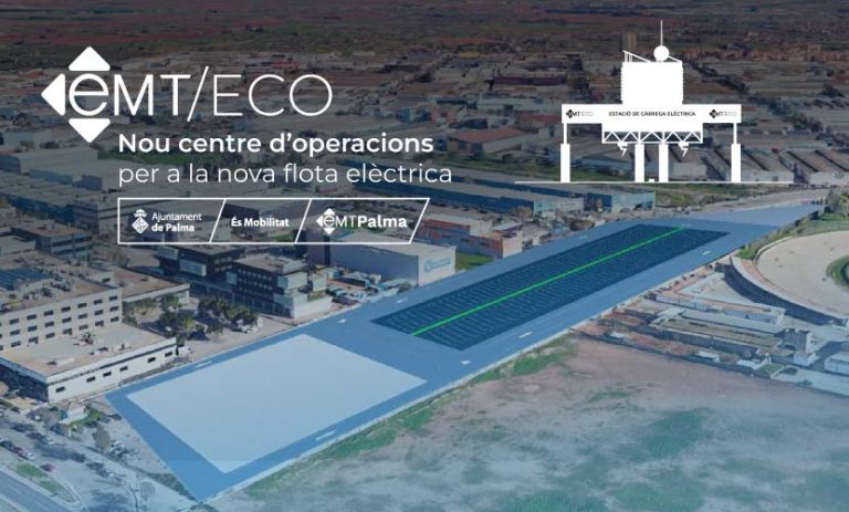 La EMT electrificada da un paso más con la cesión del solar en Son Rossinyol para el futuro Centro de Operaciones ECO