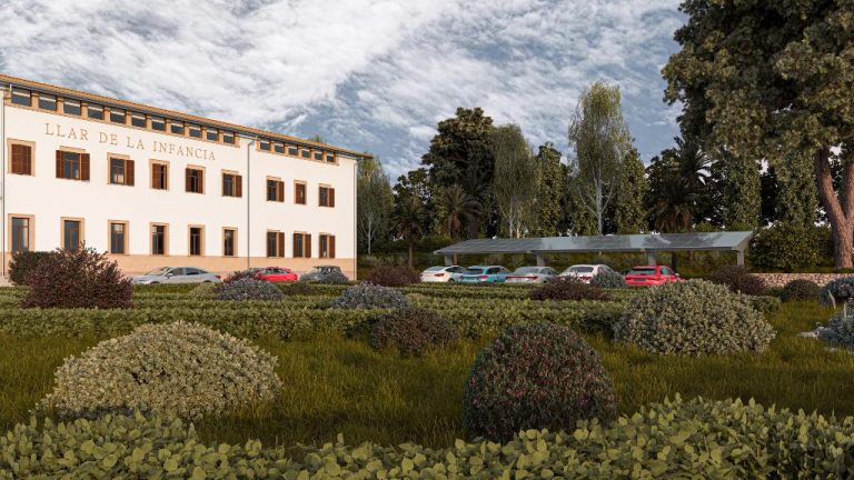 Tres nuevas pérgolas solares del Consell de Mallorca facilitarán la carga de vehículos eléctricos