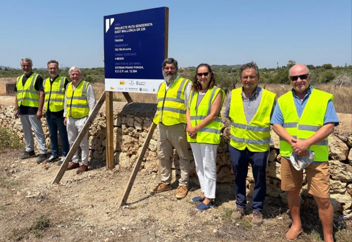 Inicio de las obras de la nueva ruta senderista East Mallorca GR 226