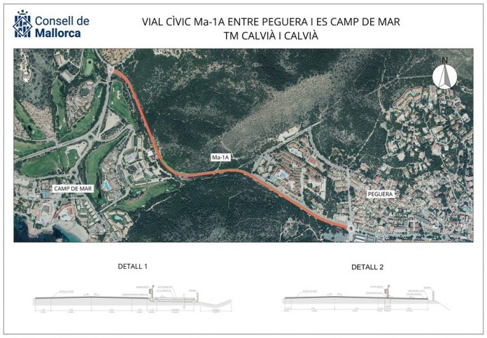 Aprobado el proyecto del vial cívico que conectará Peguera y Camp de Mar con una inversión de 1,6 millones