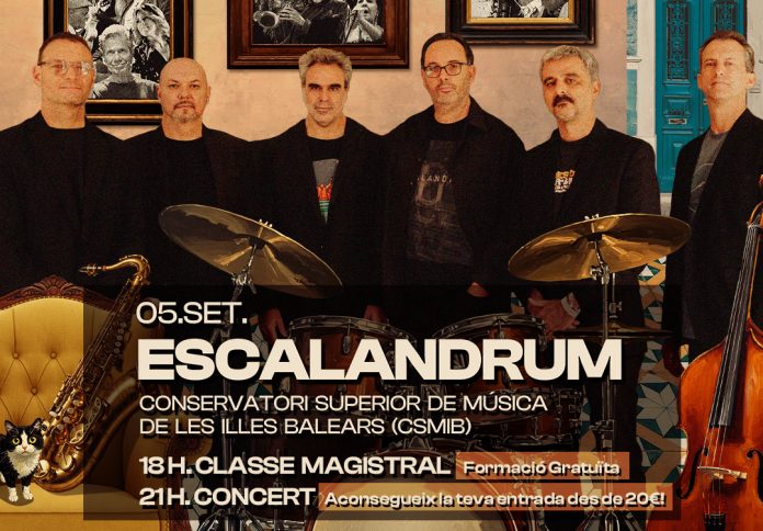 El Conservatori Superior de Música acoge una clase magistral abierta con Escalandrum el 5 de septiembre
