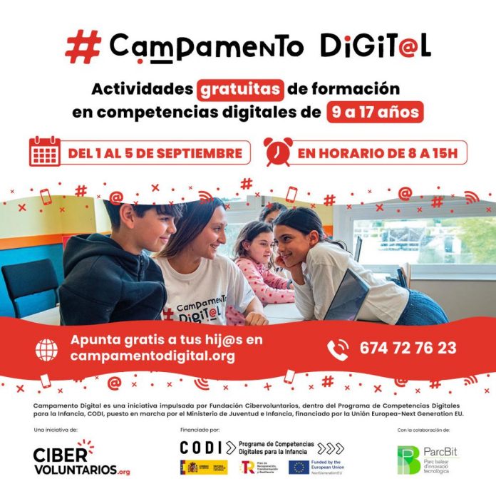 Inscripciones abiertas para Campamento Digital: el Parc Bit y Fundación Cibervoluntarios impulsan el talento de jóvenes con formación gratuita