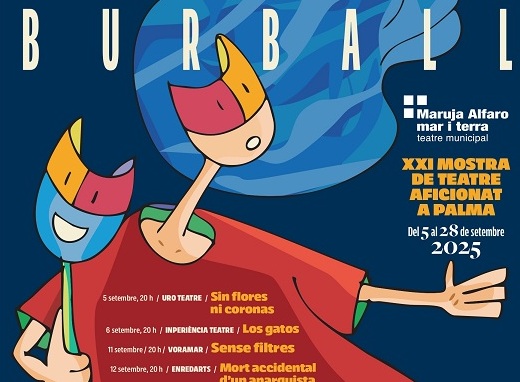 La Muestra de Teatro Aficionado Burball 2025 llena Palma de teatro durante septiembre