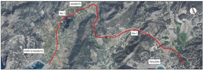 Se inician en octubre las obras de refuerzo del firme entre Peguera y el Puerto de Andratx