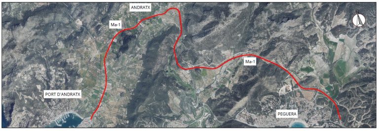 Se inician en octubre las obras de refuerzo del firme entre Peguera y el Puerto de Andratx