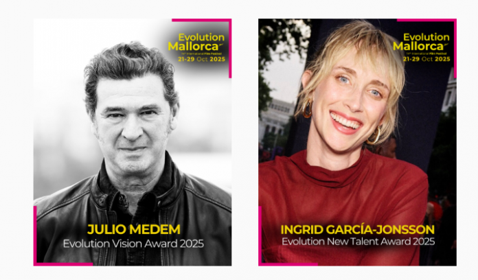Julio Medem recibirá el Evolution Vision Award e Ingrid García-Jonsson el Evolution Talent Award en el EMIFF 2025