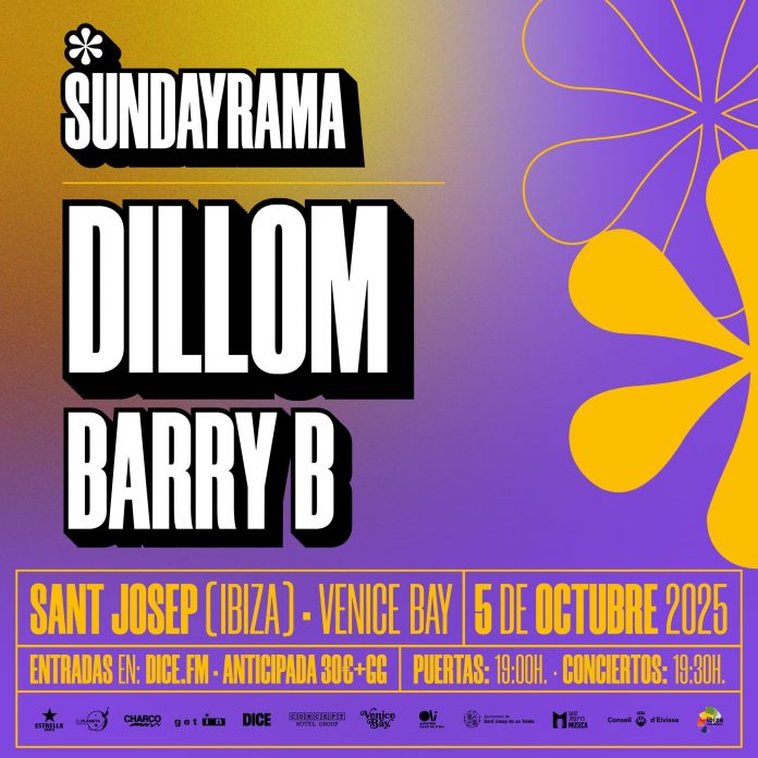Sundayrama regresa a Ibiza el 5 de octubre con Dillom y Barry B en un formato íntimo y exclusivo